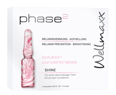 Wellmaxx Phase 2 - SHINE koncentrát na pigmentové škvrny 7 x 1ml