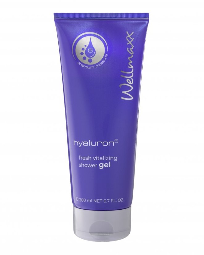 Wellmaxx Hyaluron5 fresh vitalizing shower gel sprchový gél 200ml