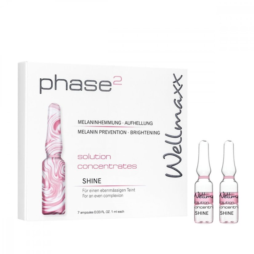 Wellmaxx Phase 2 - SHINE koncentrát na pigmentové škvrny 7 x 1ml