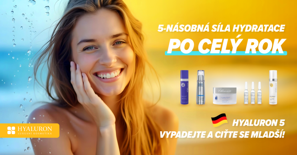 Kosmetika s kyselinou hyaluronovou.