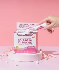 Collagen 12 500 MG On-the-Go – Tekutý mořský kolagen s kyselinou hyaluronovou, retinolem a vitamíny 20ks shoty