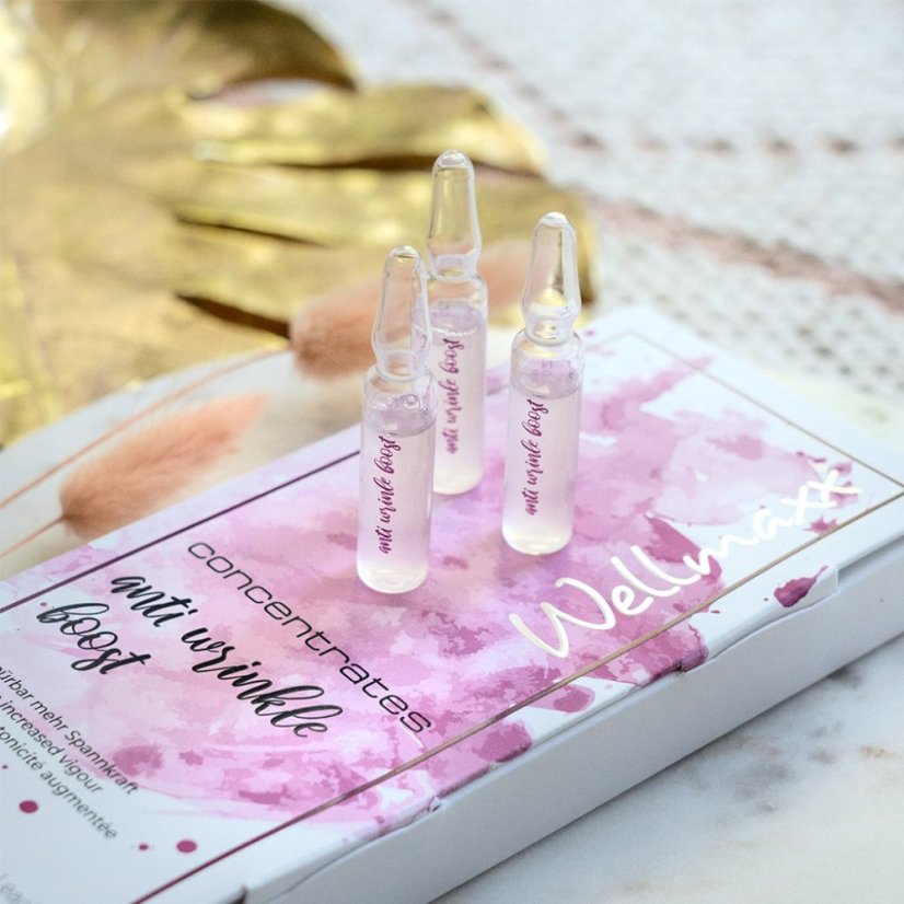 Wellmaxx anti-wrinkle boost koncentrát 7x2ml (+ibištek)