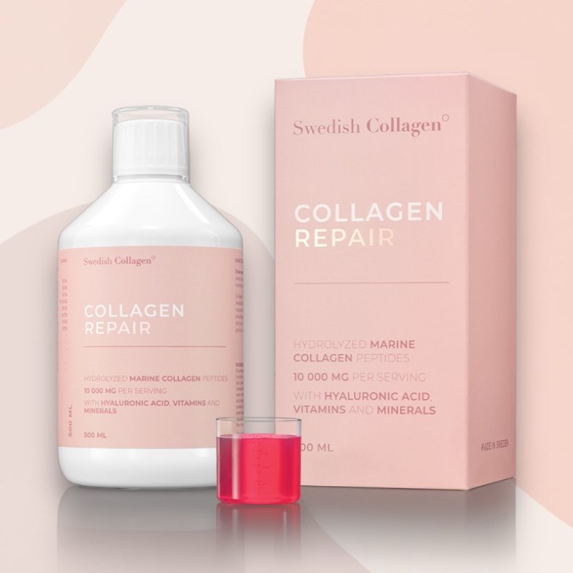 Swedish Collagen Repair 10000mg + hyaluron (20 dňová reparačná kúra pre obnovu kolagénu) 500ml