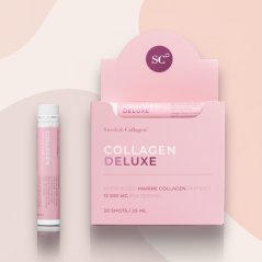 Swedish Collagen Deluxe 12500mg rybí kolagén tekutý s vitamínmi 25ml x 20 fľaštičiek (proti-vrásková kúra na 20 dní)