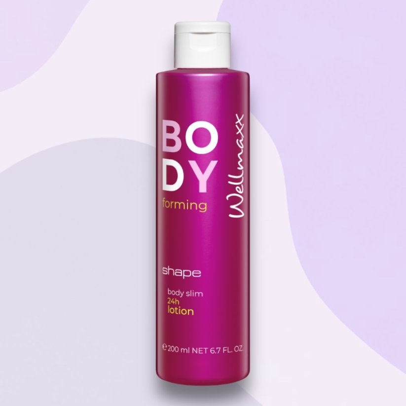 Wellmaxx Shape body slim lotion 24 hod - telové mlieko na tvarovanie postavy