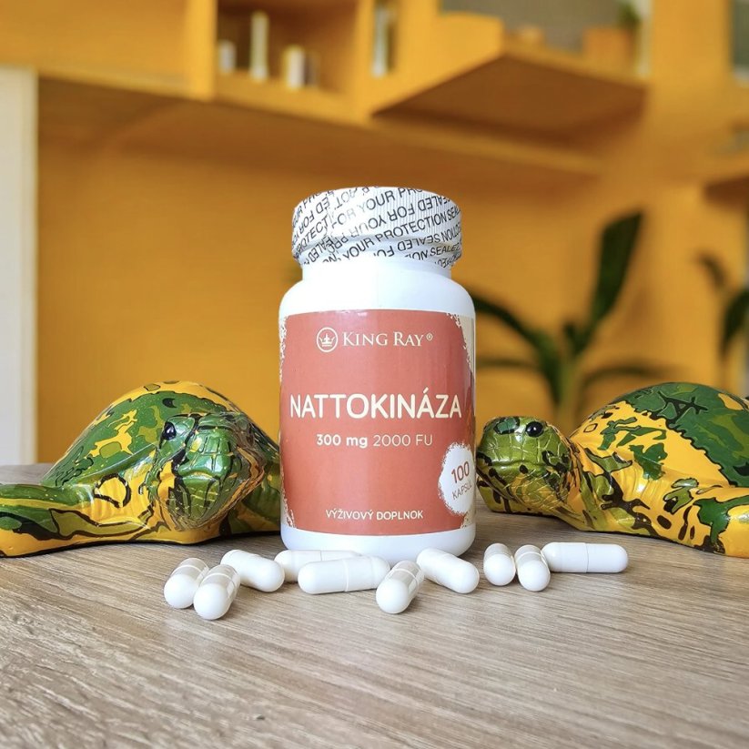 Nattokináza Kingray 300mg x 100kps (anti-trombotický účinok)