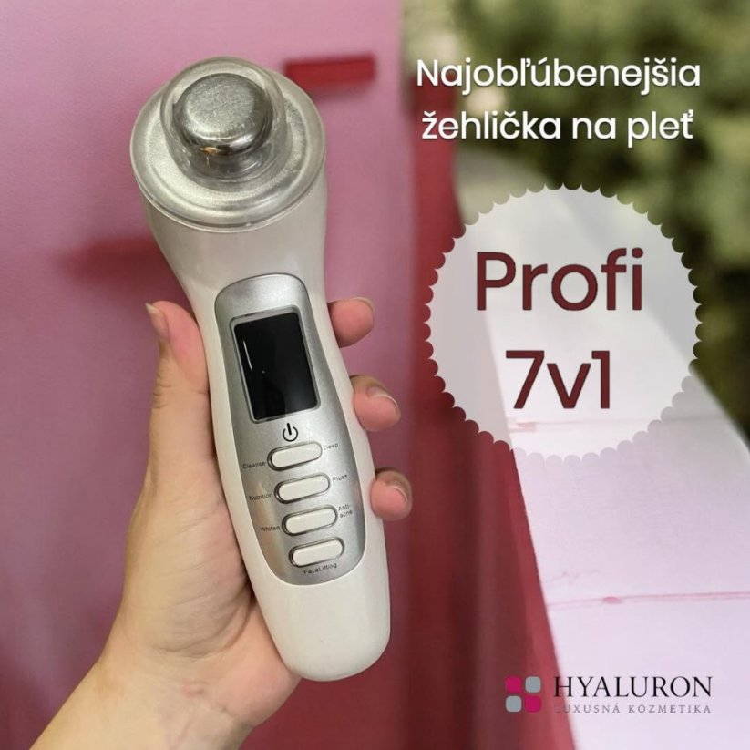 BeautyBiowave Žehlička na pleť Profi 7v1+ 2 dárky