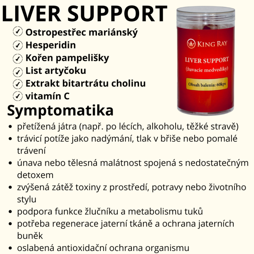 Liver Support -Gumové Medvídci na podporu jater 60kps GUMMIES