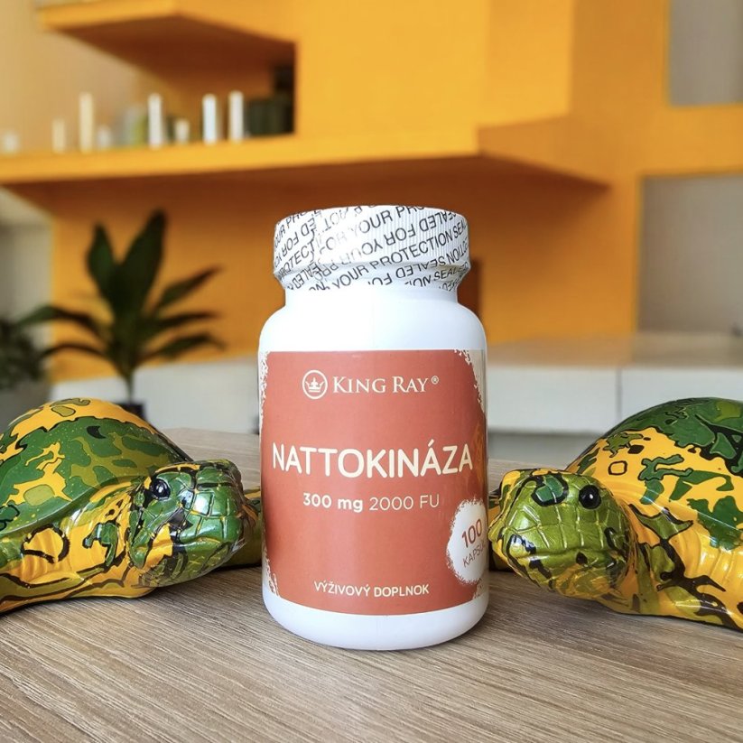 Nattokináza Kingray 300mg x 100kps (anti-trombotický účinok)