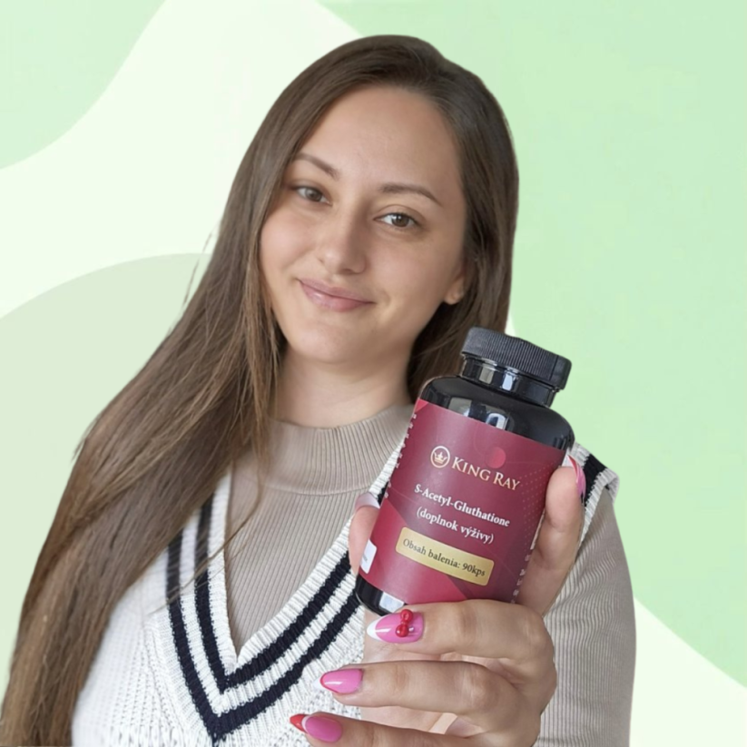 S Acetyl L Glutathione, SAG, 100 mg, 90 kapslí (Prémiová forma glutathionu, Antioxidant nové generace)