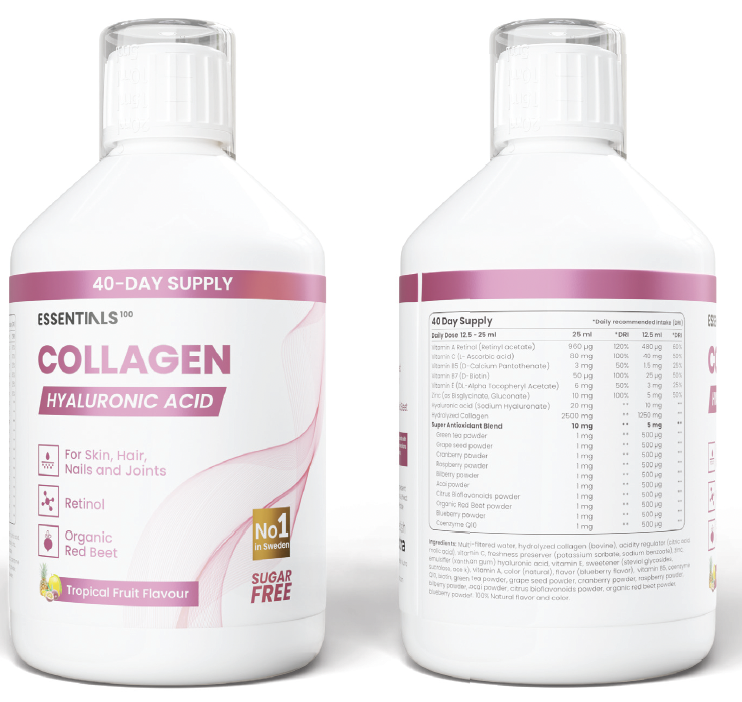 Swedish Essentials Collagen + hyaluronic acid 500ml