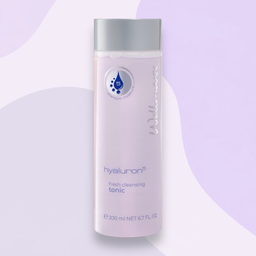 Wellmaxx Hyaluron5 fresh cleansing tonic čistiace tonikum 200ml