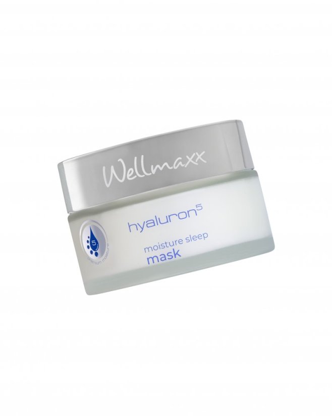 Wellmaxx Hyaluron5 moisture sleep mask zlvhčujúca noční maska 75ml