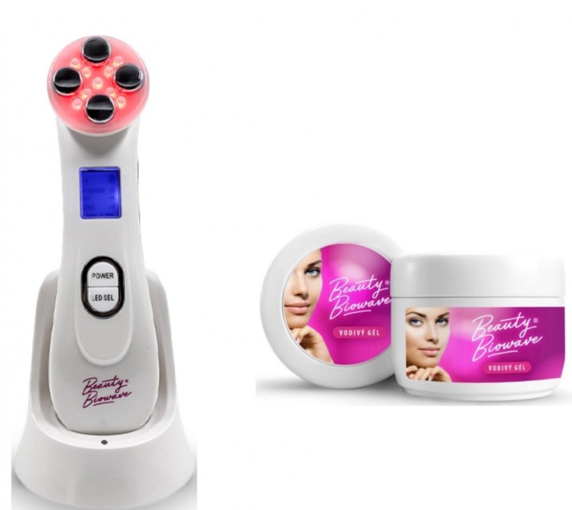 BeautyBiowave Žehlička na pleť proti vráskám MINI BÍLÁ