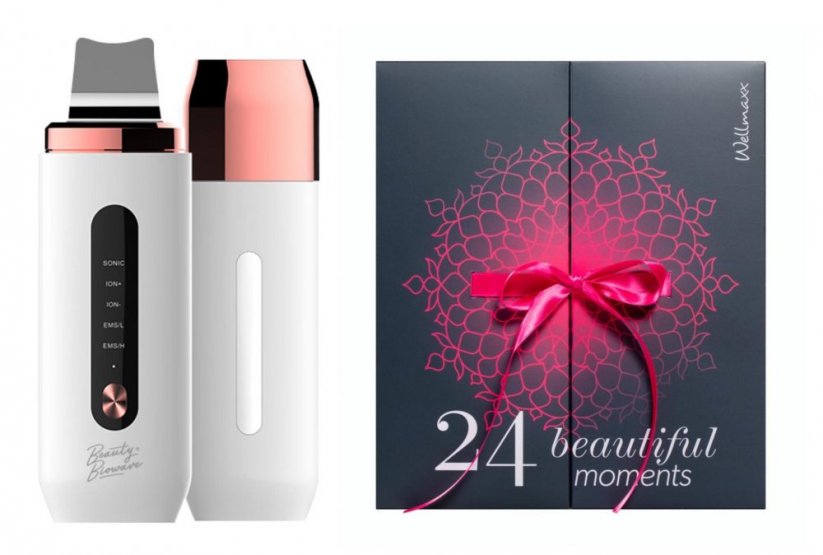 Kozmetická sada luxusnej kozmetiky ADVENT + Exclusive multifunkčnej špachtle 4v1