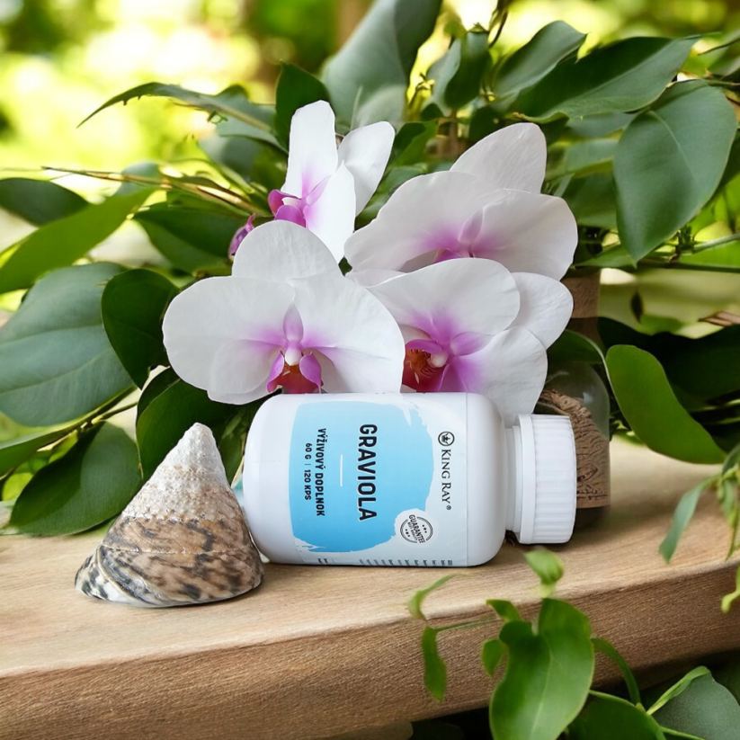 Organická graviola extrakt 120kps x 450mg