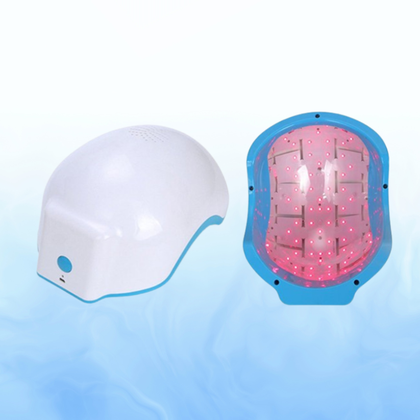 LED helma na podporu růstu vlasů