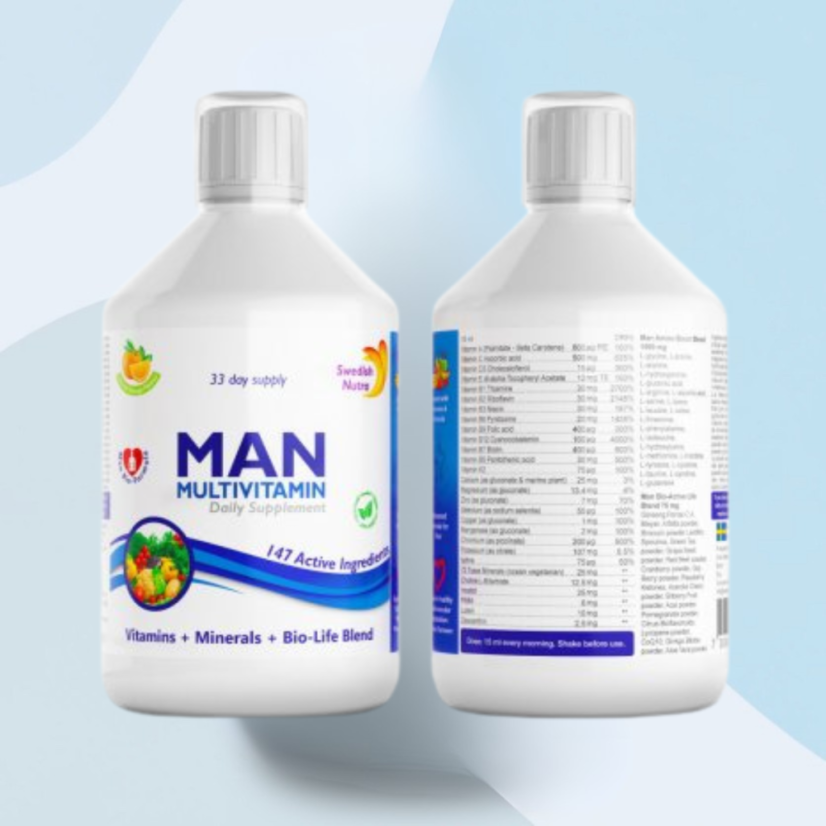 Swedish Nutra Multivitamín pre mužov MAN 500 ml