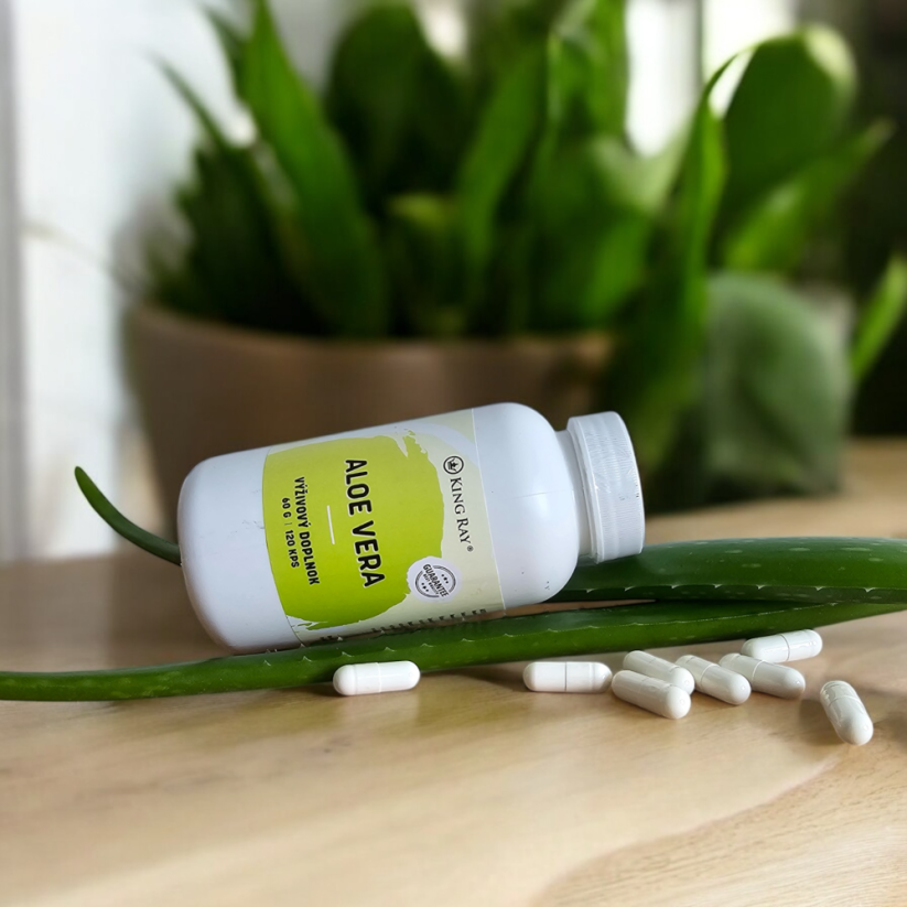 Organické Aloe Vera kapsle 120kps x 450mg