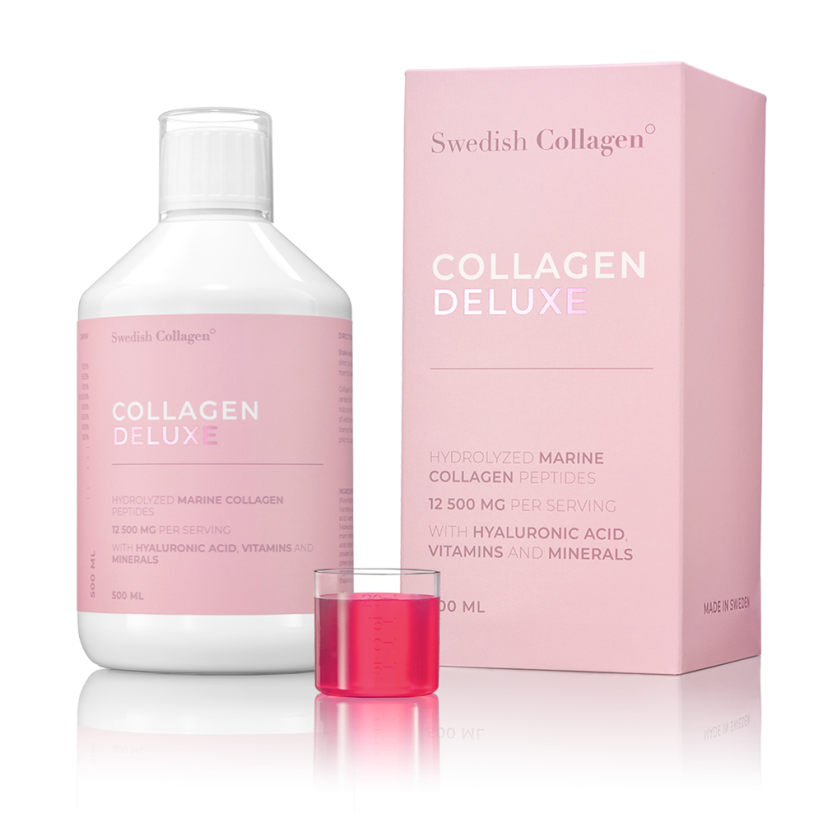 Swedish Collagen Deluxe 12500mg rybí kolagén s vitamínmi 500ml (proti-vrásková kúra na 20 dní)