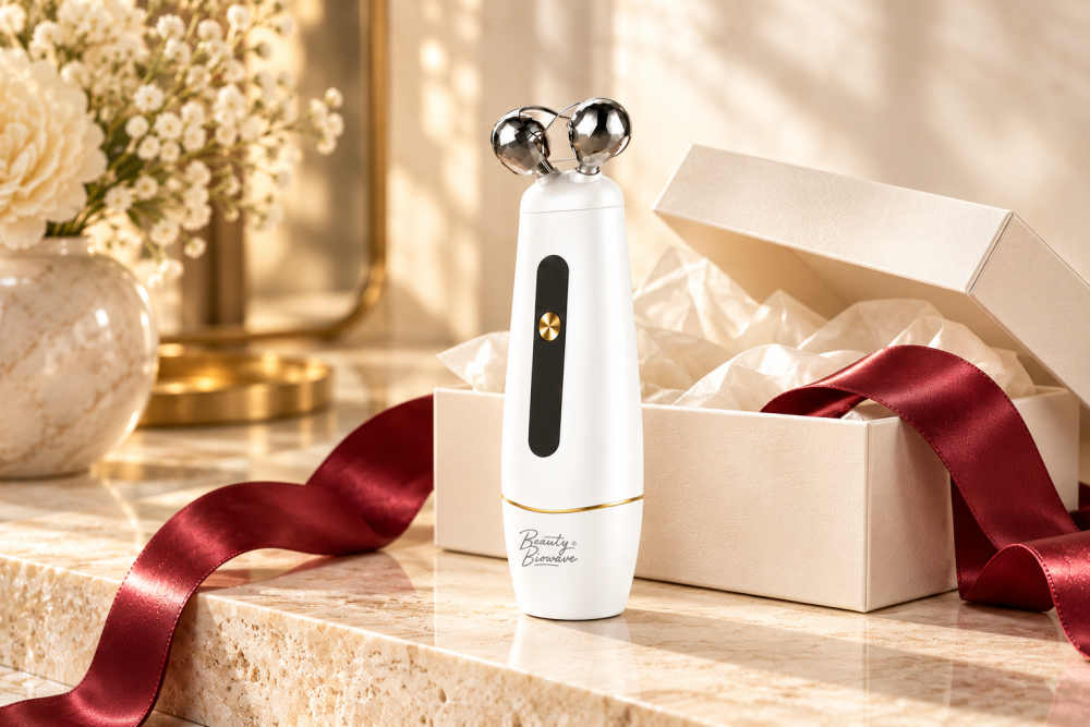 Inspirace pro elegantní darování pleťového rolleru BeautyBiowave EXCLUSIVE