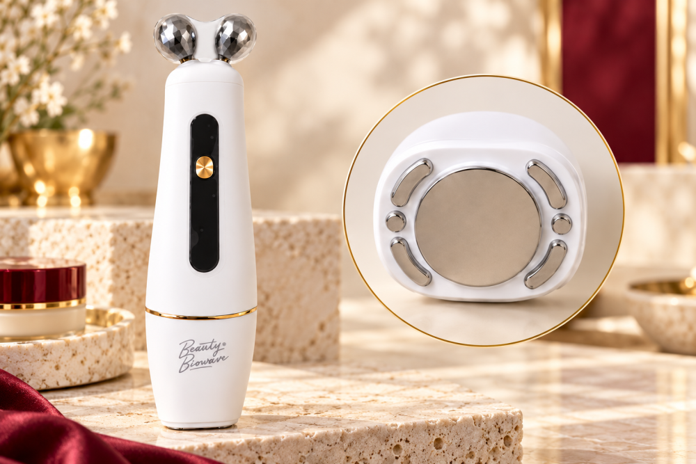 BeautyBiowave EXCLUSIVE a detail ošetrovacej hlavice