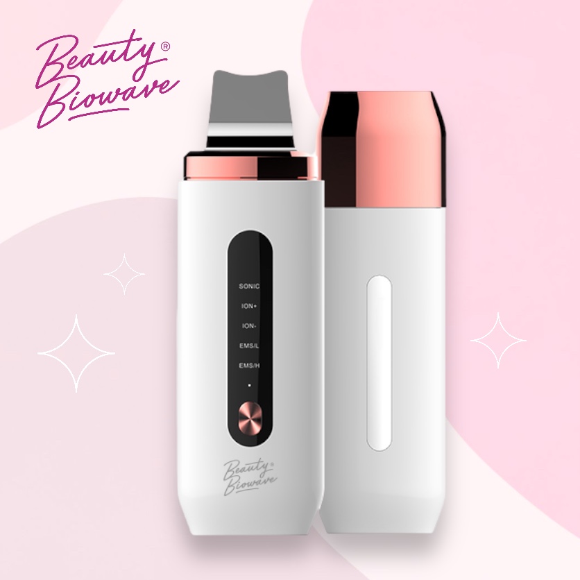 BeautyBiowave EXCLUSIVE ultrazvuková špachtle 5v1 s nabíjecí základnou